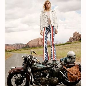 Free People Penny Pull On Stars & Stripes 27 NWT